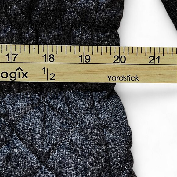 St John Bay Women's Navy Blue Coat Jacket Zipper Removable Hood Vests Size L - Picture 10 of 13